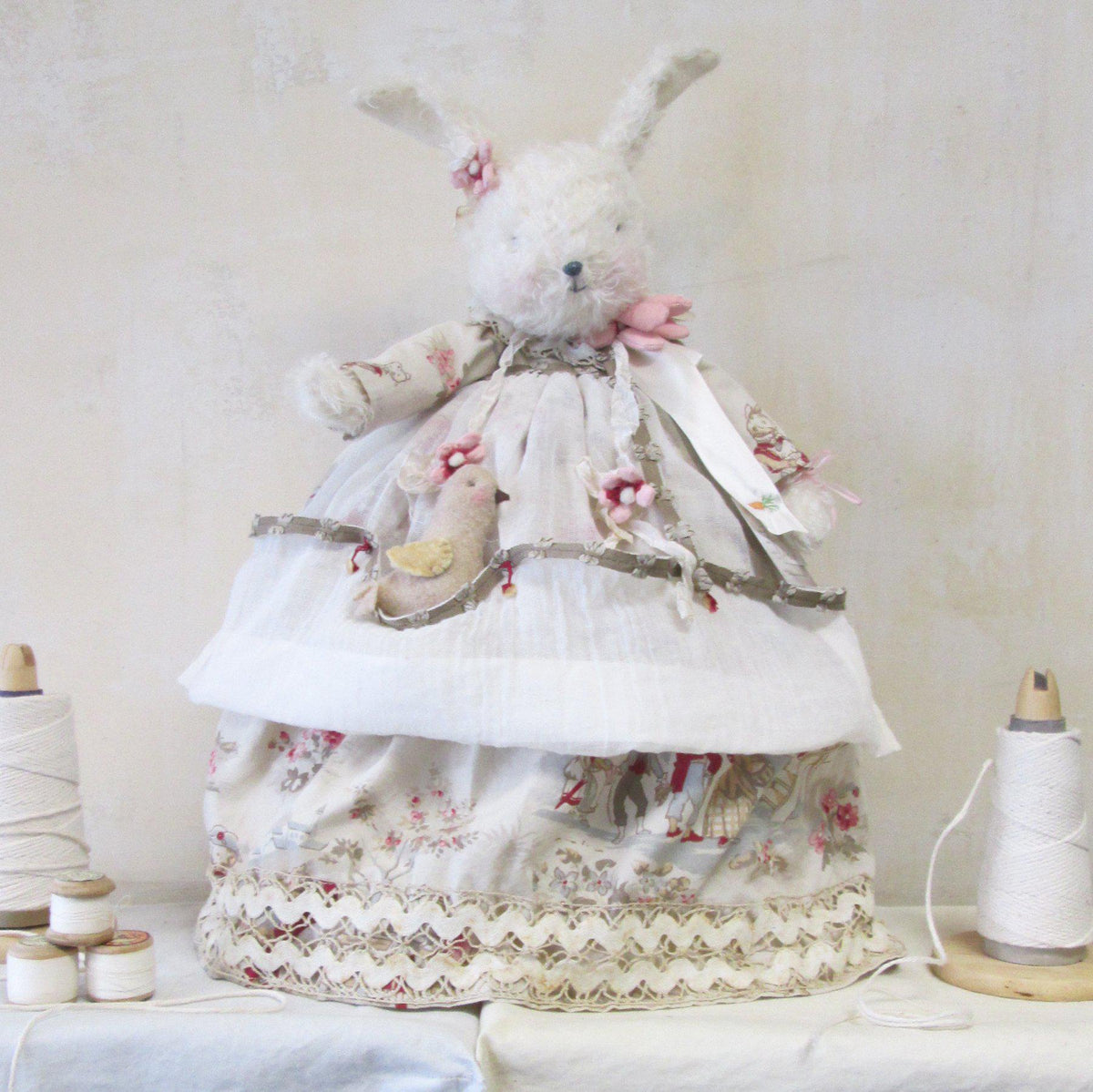 RETIRED - Hutch Studio - Charity Chick-A-Dee - One Of A Kind Bunny