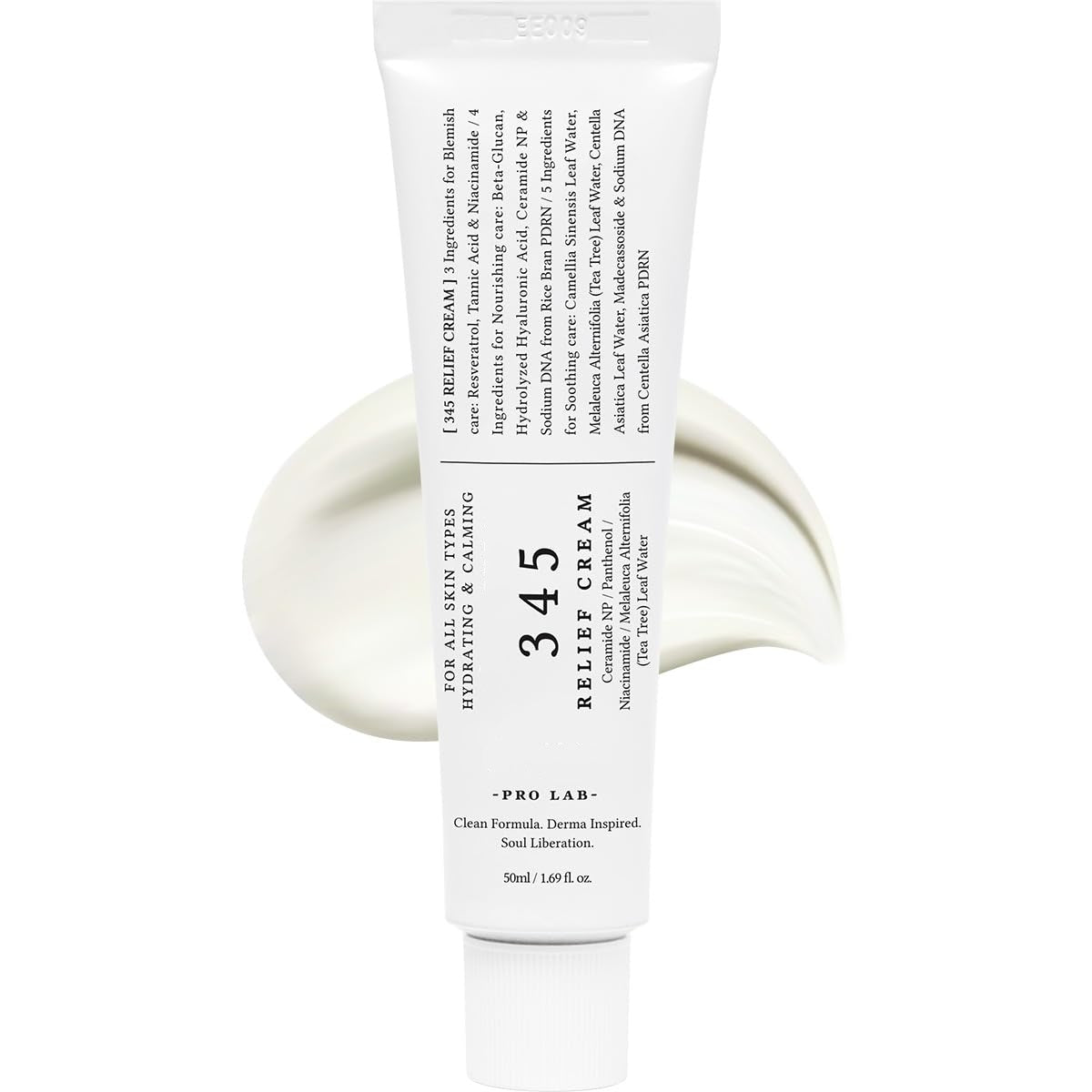 345 Soothing Cream – PDRN & Hyaluronic Acid Facial Moisturizer with Centella Asiatica,