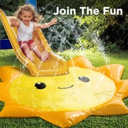 Pool Wave Toddler Splash Pad, Inflatable Water Sprinkler Play Mat
