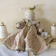 RETIRED - Hutch Studio - Rose Trellis - One Of A Kind Bunny