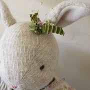 RETIRED - Hutch Studio - Rose Trellis - One Of A Kind Bunny