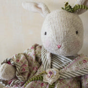 RETIRED - Hutch Studio - Rose Trellis - One Of A Kind Bunny
