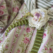 RETIRED - Hutch Studio - Rose Trellis - One Of A Kind Bunny