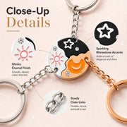 Friendship Celestial Magnetic Puzzle Keychain Set - 3 Pcs