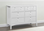 Farmhouse 6 Drawer Dresser with Interlocking Drawers