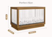 James Acrylic 4-in-1 Convertible Crib
