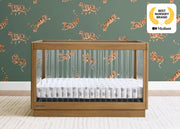 James Acrylic 4-in-1 Convertible Crib