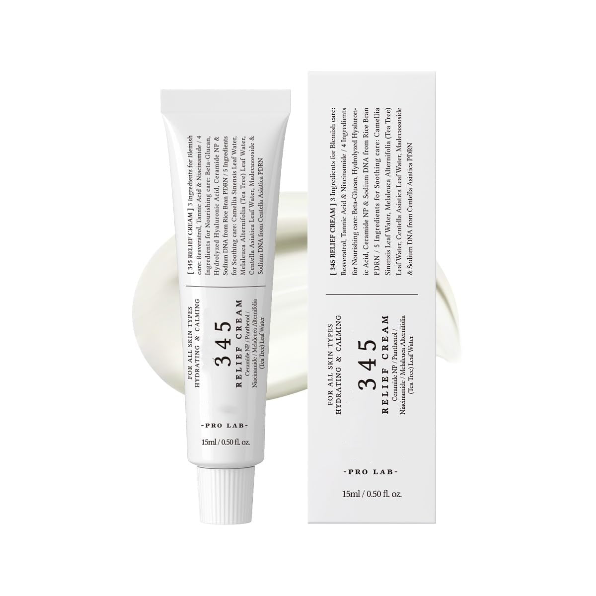345 Soothing Cream – PDRN & Hyaluronic Acid Facial Moisturizer with Centella Asiatica,